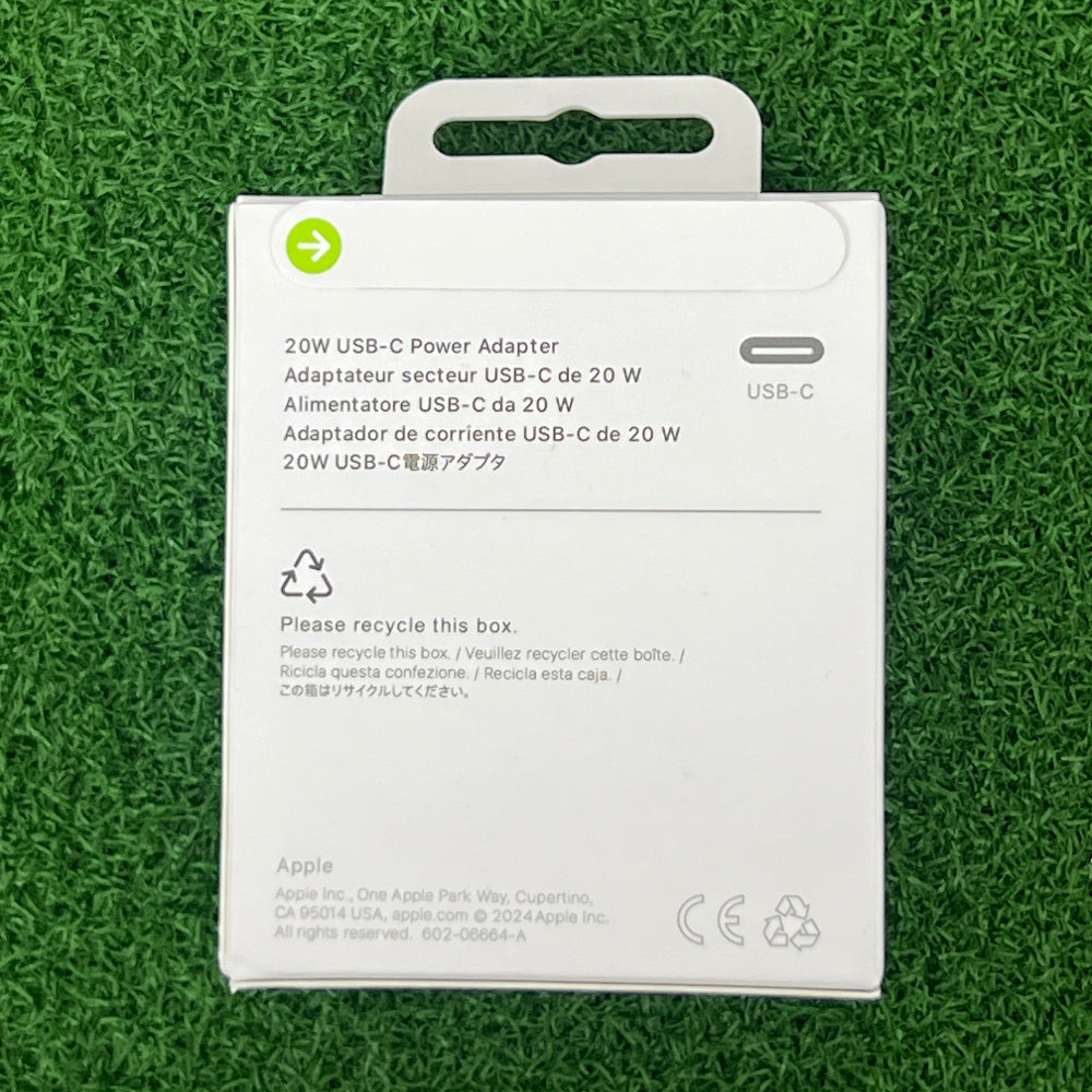Apple 20W USB-C Adapter Original USA 2 Pin MHJA3AM/A