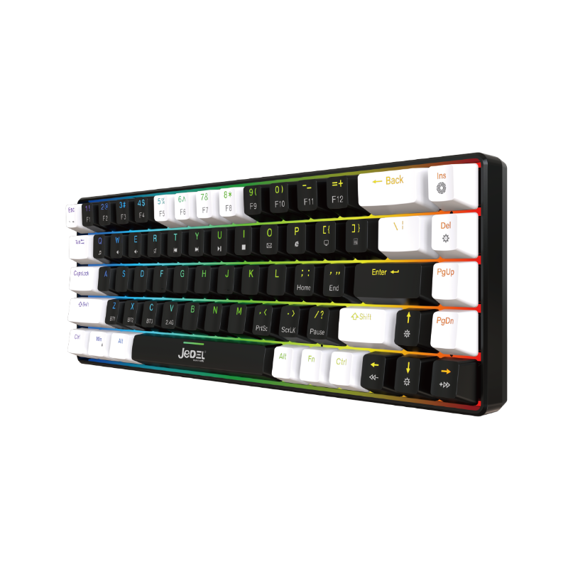 Jedel WKL-66 Tri Mode Mechanical Keyboard Red Switch