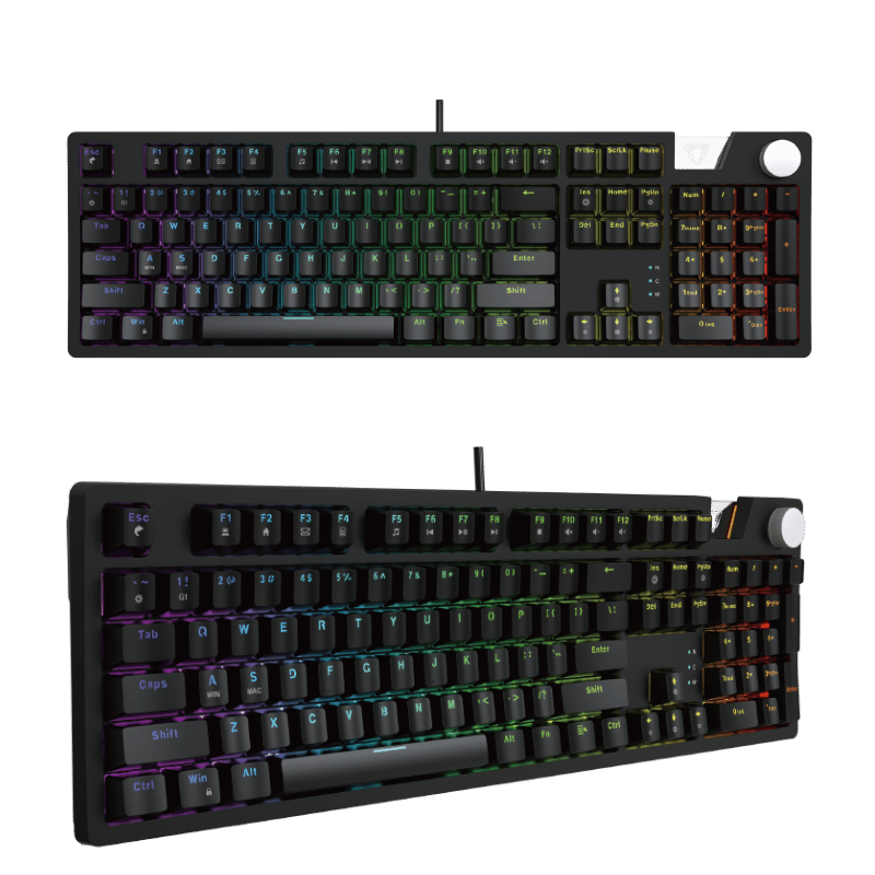 JEDEL KL-158 Mechanical Keyboard Wired 104 Keys Red Switch