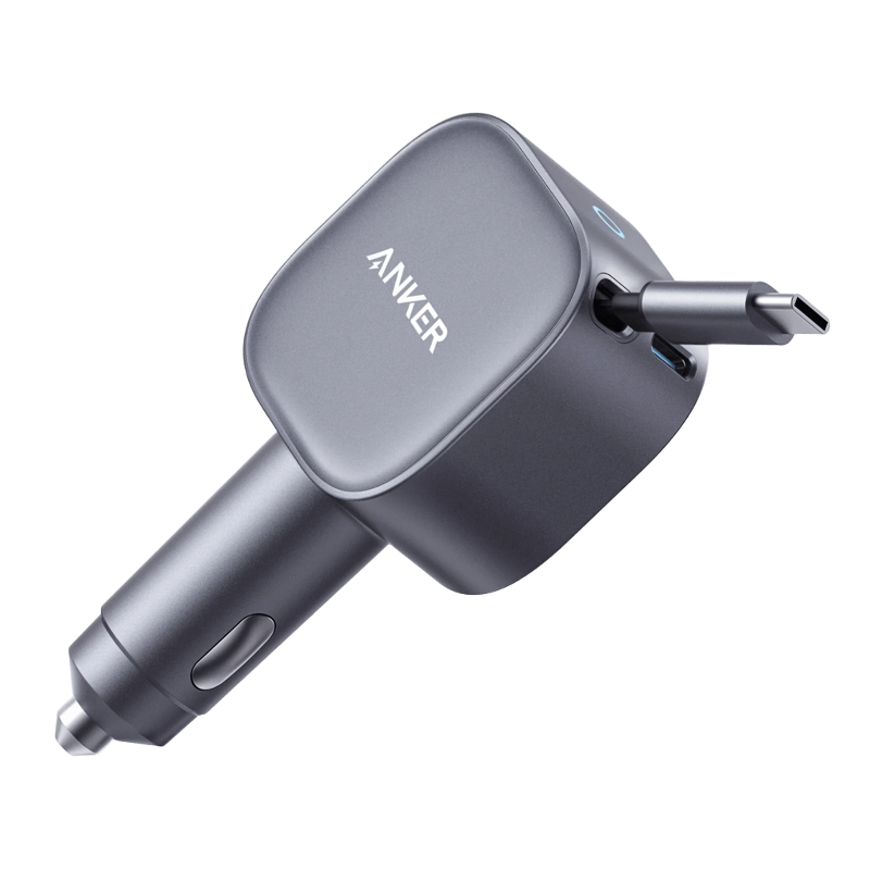 Anker Nano 75W Car Charger with Retractable cable