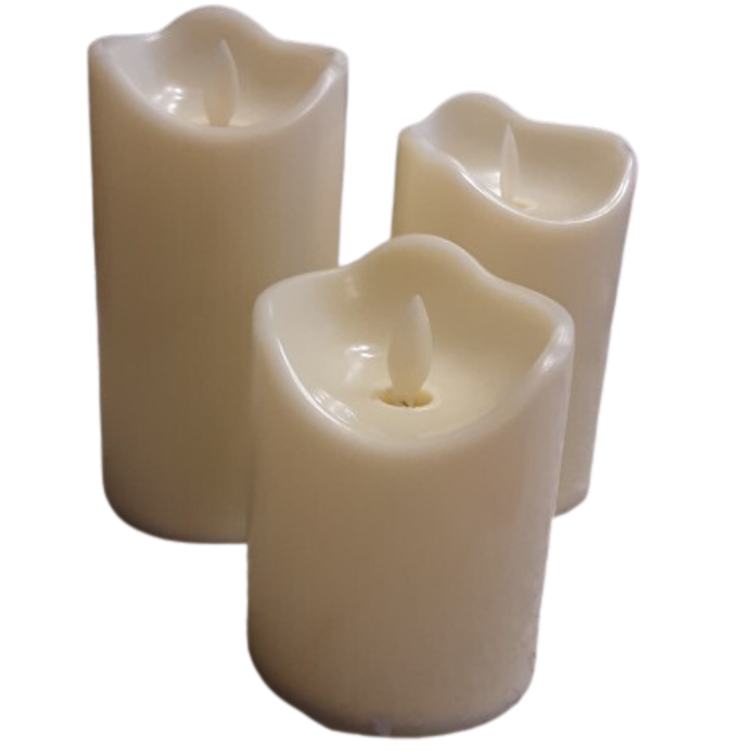 3 Pcs Led Swing Flame Decoration Candles