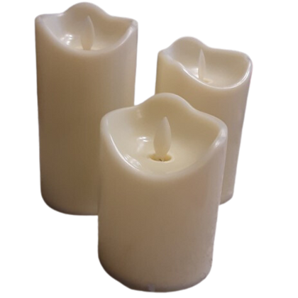3 Pcs Led Swing Flame Decoration Candles