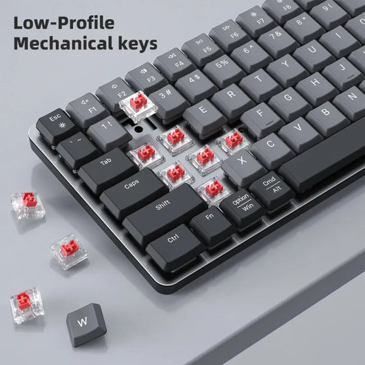 CX32 Low Profile Mechanical Red Switch Keyboard Tri Mode MAC/Windows