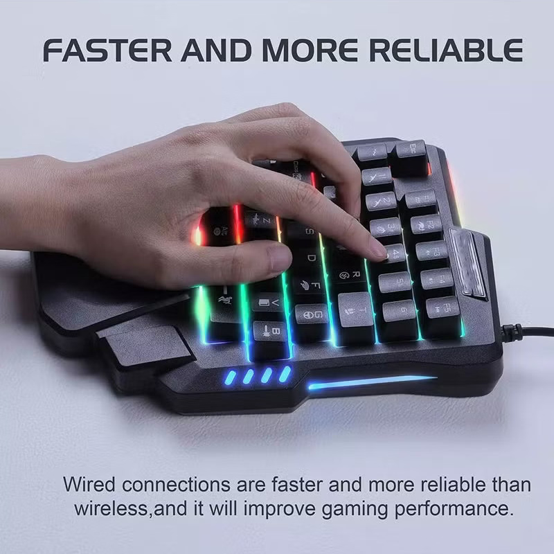 JEDEL K601 One-Hand Gaming Keyboard