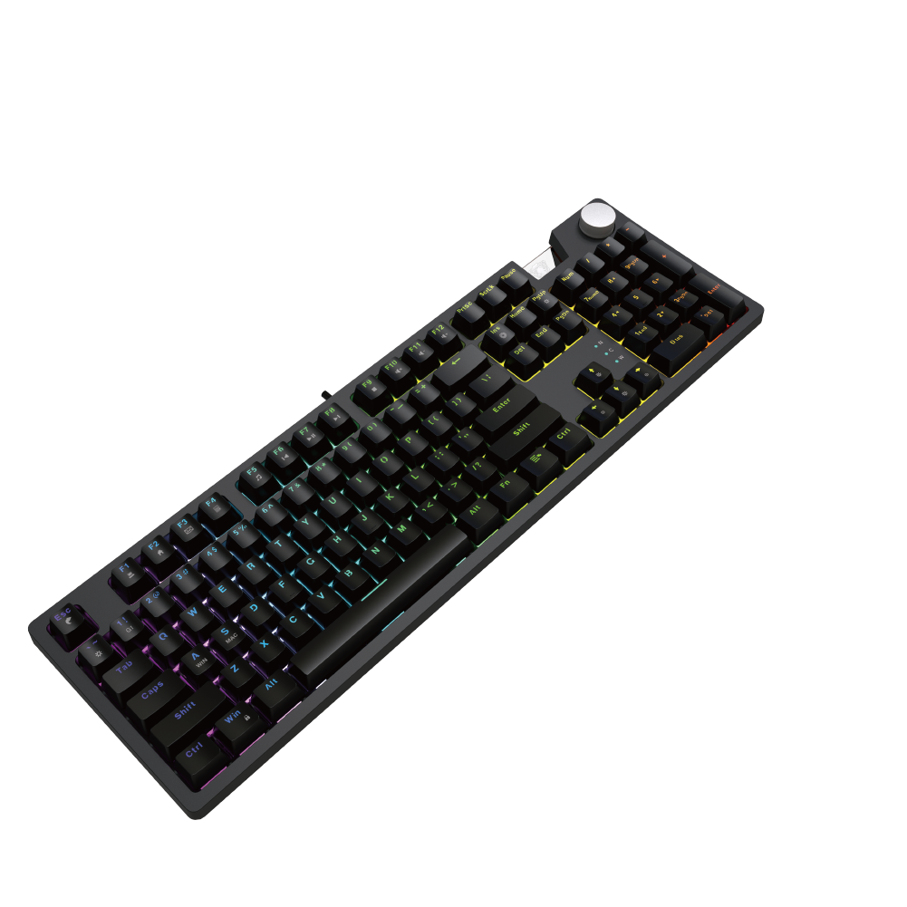 JEDEL KL-158 Mechanical Keyboard Wired 104 Keys Red Switch