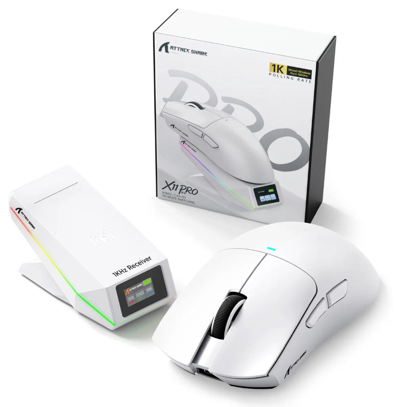 ATTACK SHARK X11 Pro V2 Tri Mode Gaming Mouse