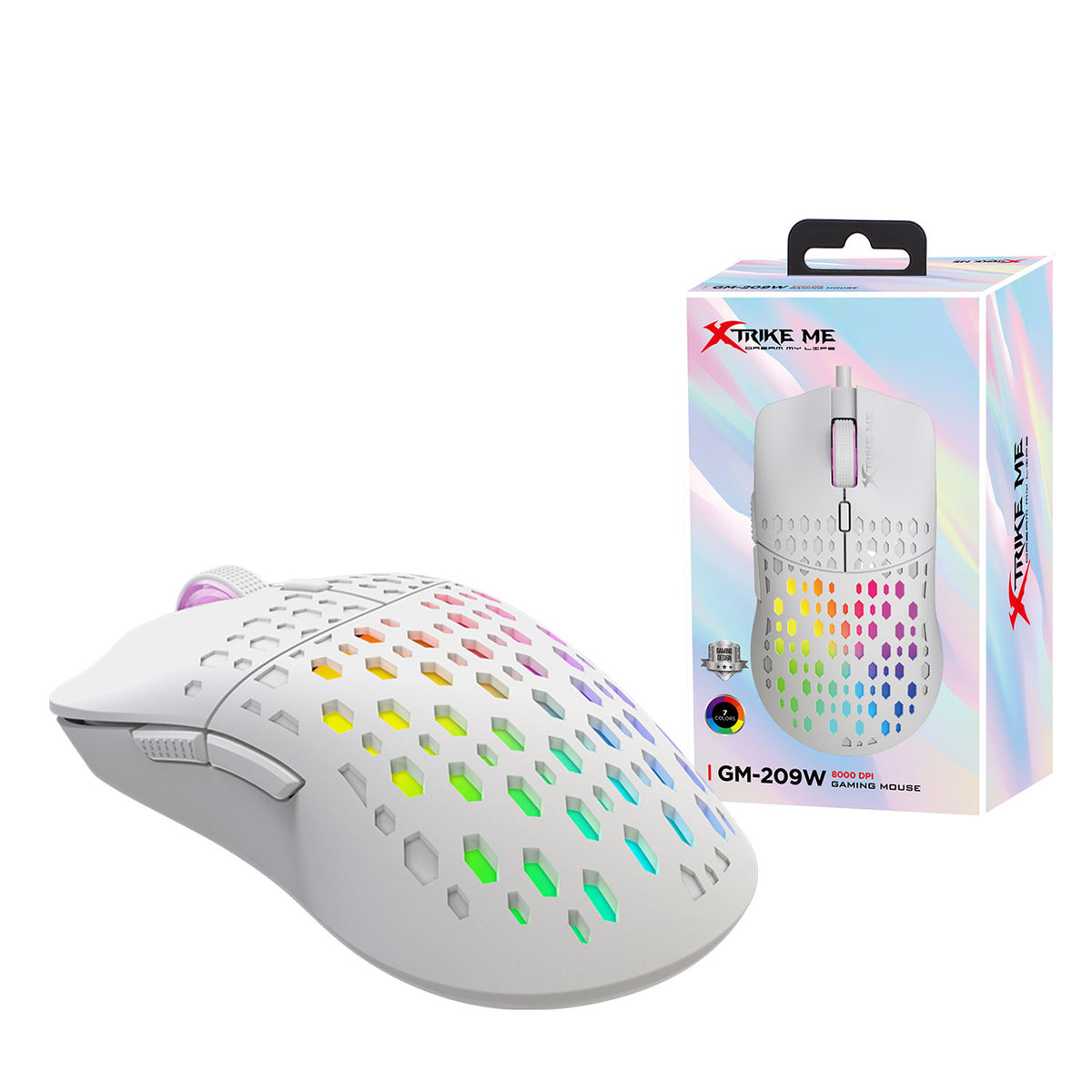 XTRIKE ME GM-209 Rgb Gaming Mouse 8000 DPI