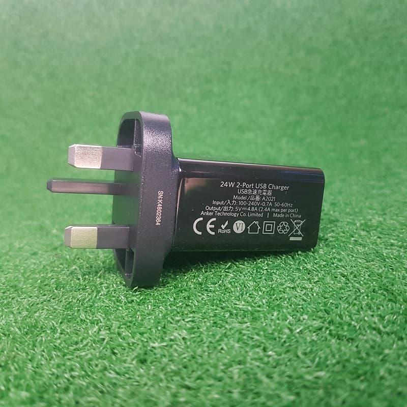 Anker 24W Dual USB Adapter Fast Charger
