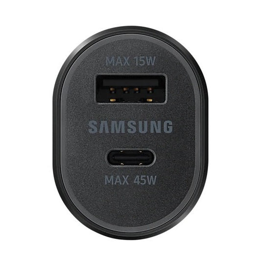 Original Samsung Car Charger 45W Dual Port USB-C USB-A