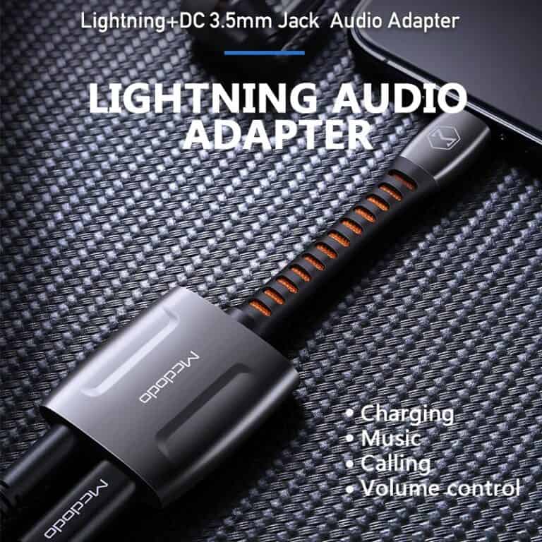 Mcdodo Apple iPhone Dual Port Splitter 3.5MM Lightning Converter