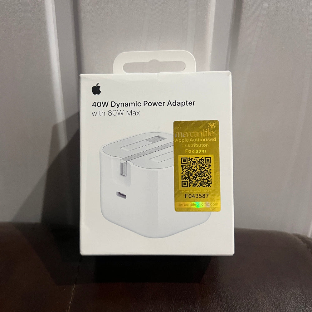 Apple 40W Dynamic Adapter 60W Max Official Mercantile – Achi Shopping
