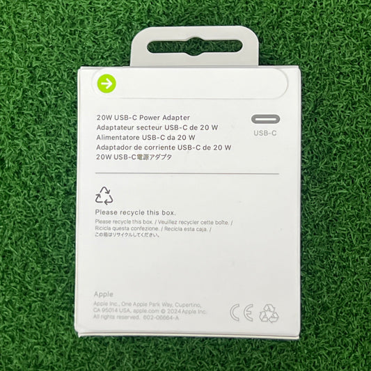 Apple 20W USB-C Adapter Original USA 2 Pin MHJA3AM/A
