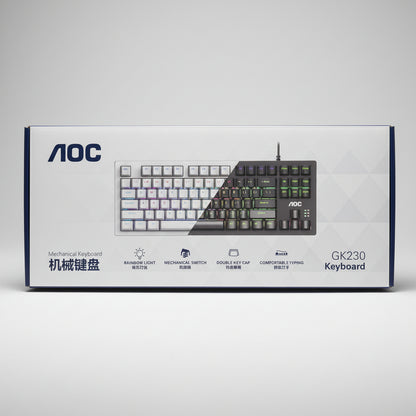 AOC GK-230 Mechanical Keyboard 87 Keys Blue Switch Wired