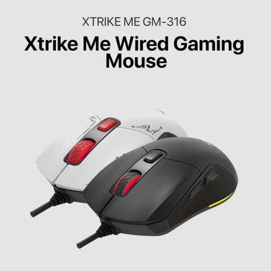 XTRIKE ME GM-316 Wired Gaming Mouse 7200 DPI (7 Customizable Buttons)