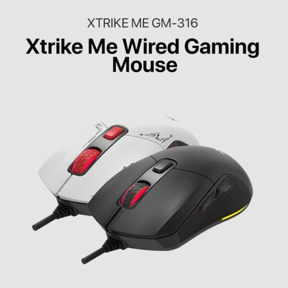 XTRIKE ME GM-316 Wired Gaming Mouse 7200 DPI (7 Customizable Buttons)