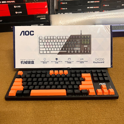 AOC GK-230 Mechanical Keyboard 87 Keys Blue Switch Wired