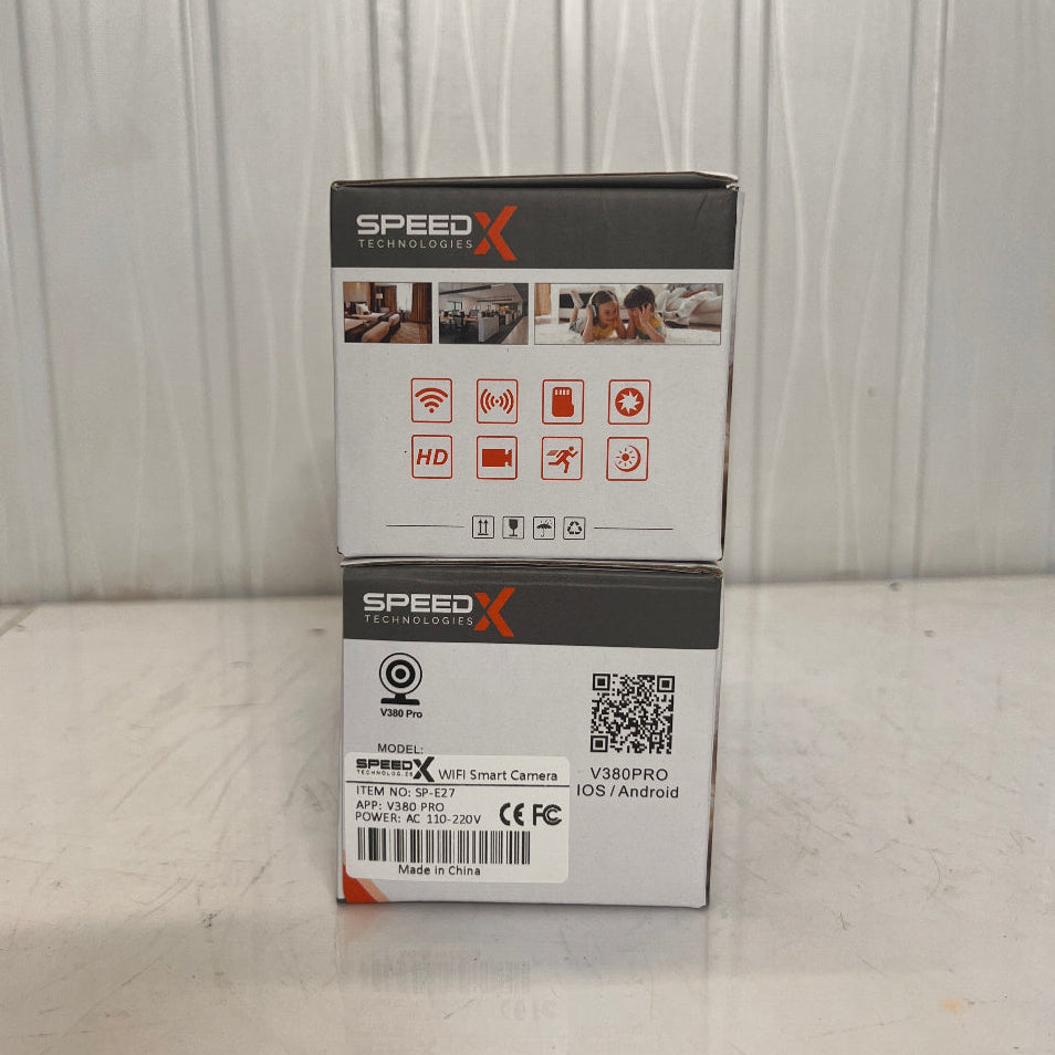 Speed-X SP-E27 Bulb Holder 360 Security Smart WIFI Camera