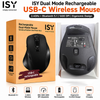 ISY Dual-Mode 2.4 Ghz & Bluetooth Wireless Mouse