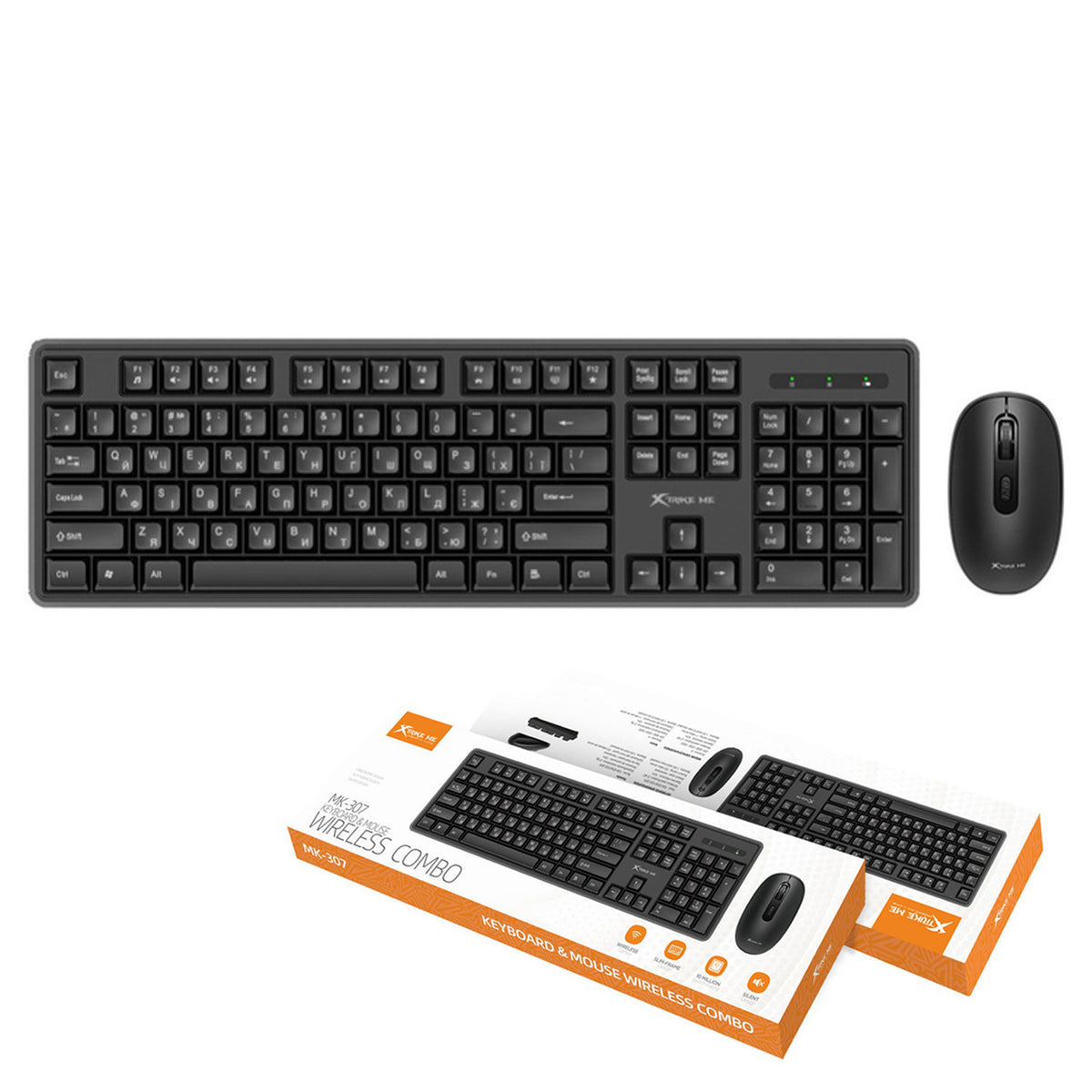 Xtrike Me MK-307 Wireless Keyboard Mouse Combo