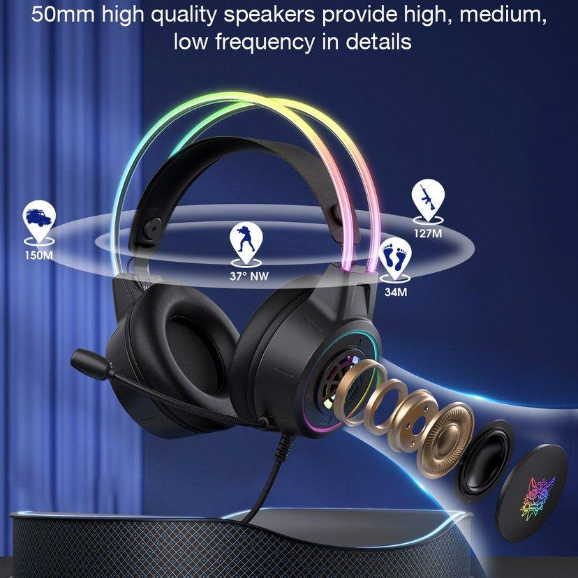 ONIKUMA X15 PRO Double-Head Beam Wired Gaming Headphone