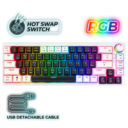 CyberLynx AG68 Gaming Mechanical Keyboard Hot Swap Switch