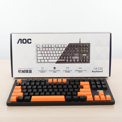 AOC GK-230 Mechanical Keyboard 87 Keys Blue Switch Wired