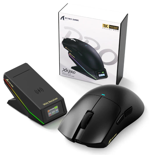 ATTACK SHARK X11 Pro V2 Tri Mode Gaming Mouse