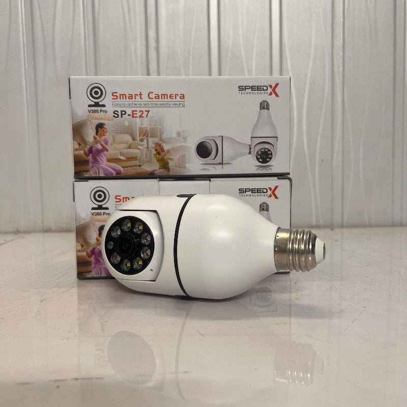 Speed-X SP-E27 Bulb Holder 360 Security Smart WIFI Camera