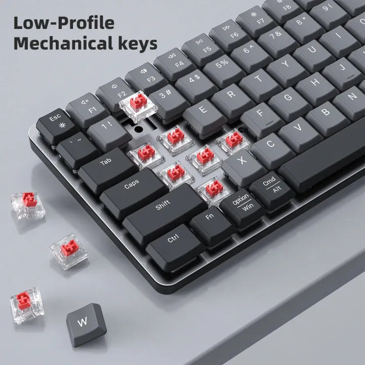 CX32 Low Profile Mechanical Red Switch Keyboard Tri Mode MAC/Windows