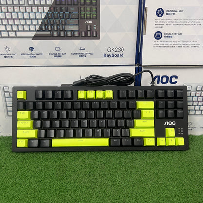 AOC GK-230 Mechanical Keyboard 87 Keys Blue Switch Wired