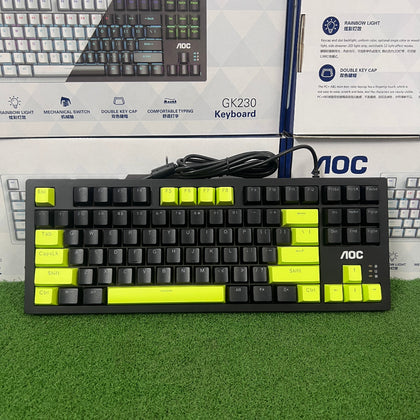 AOC GK-230 Mechanical Keyboard 87 Keys Blue Switch Wired