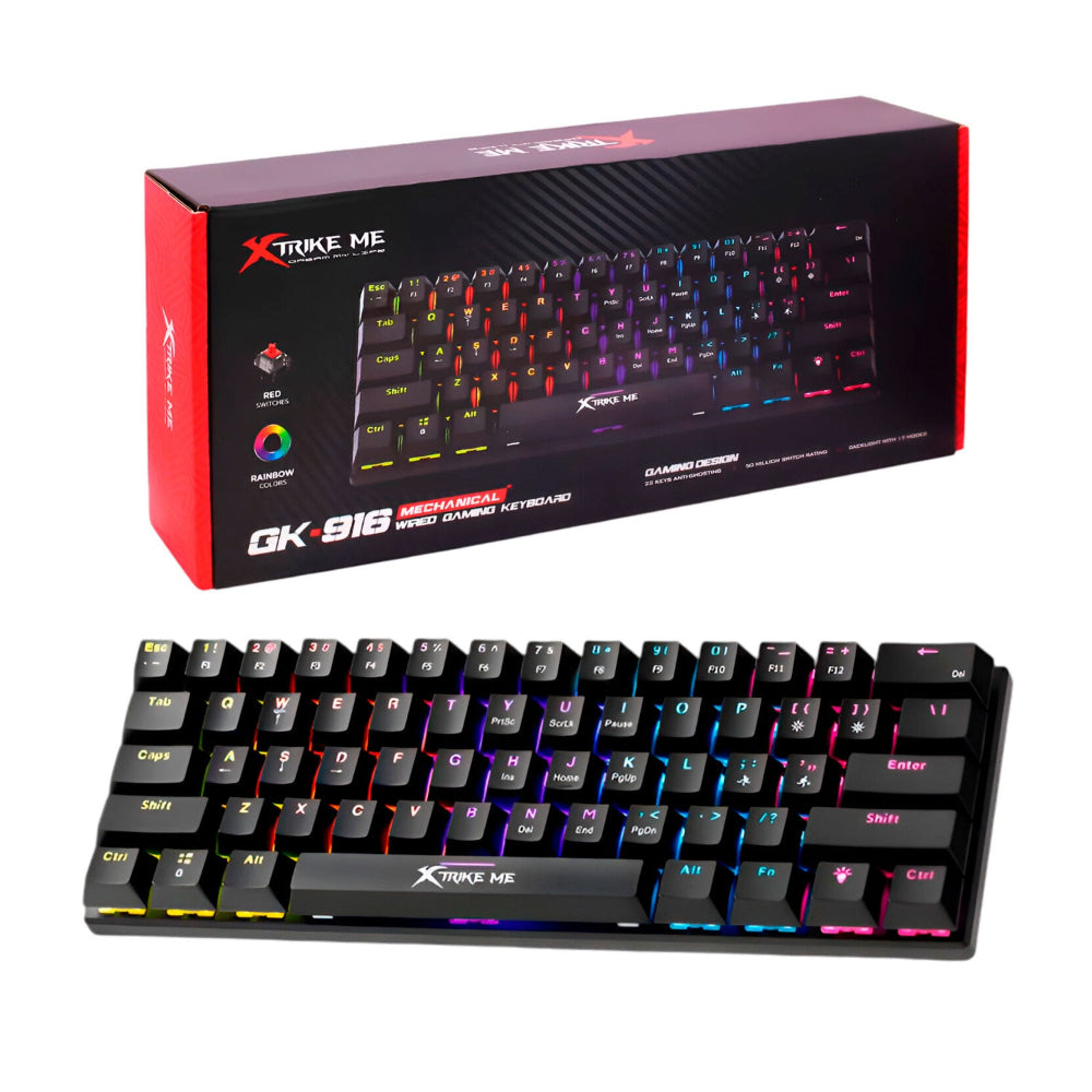 Xtrike Me GK-916 Mechanical Gaming Keyboard 61 Keys (Wired)