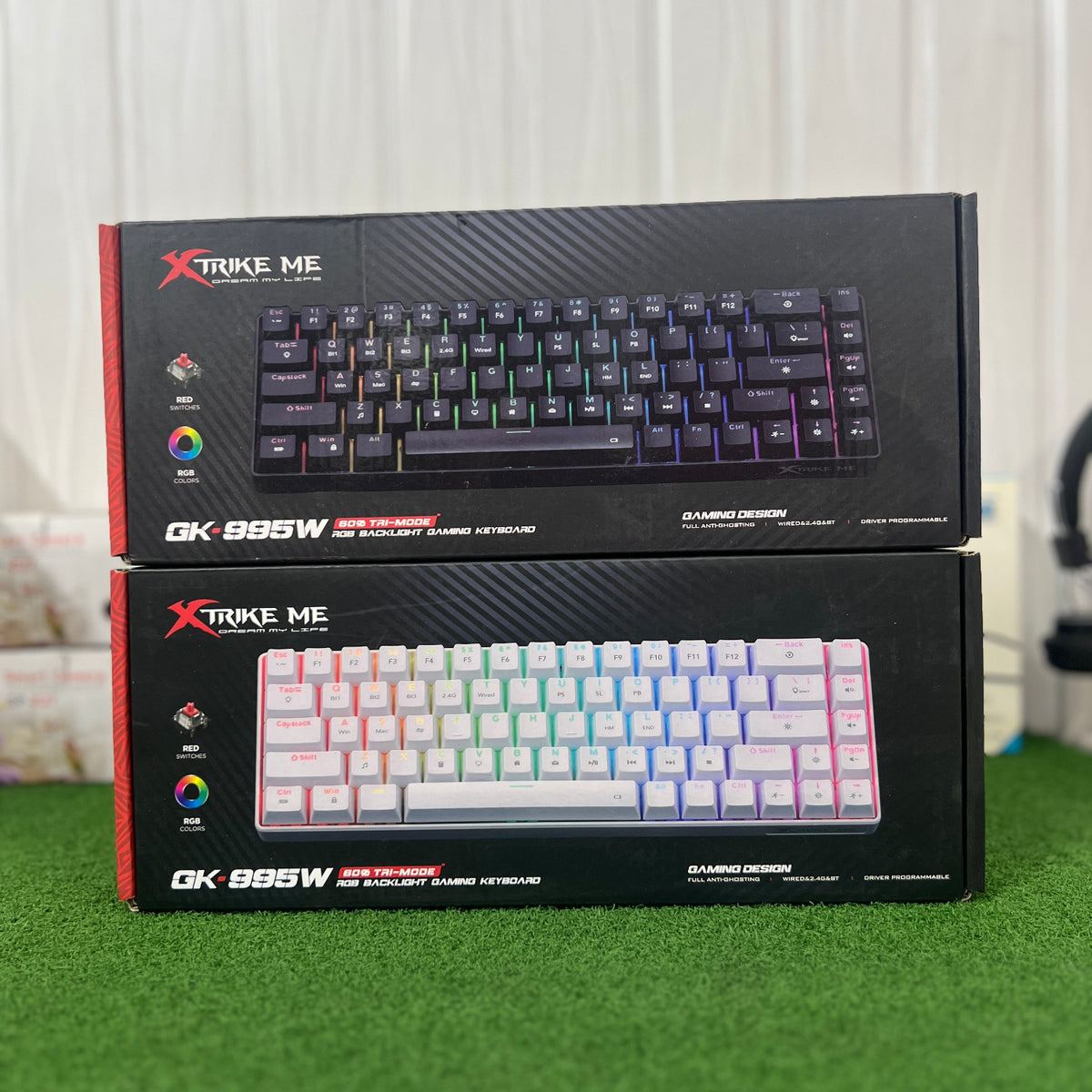 XTRIKE ME GK-995 Tri Mode Wireless & Wired Mechanical Keyboard