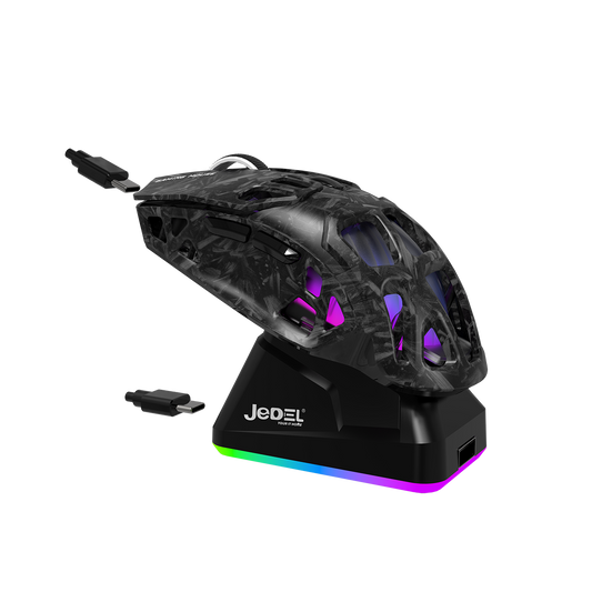 JEDEL GWH-111 Tri Mode Gaming Mouse with Dock 12000 DPI