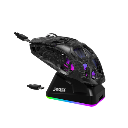 JEDEL GWH-111 Tri Mode Gaming Mouse with Dock 12000 DPI