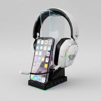 Xtrike Me RGB Headphone Stand HT-09 with Phone Stand 4 USB Ports