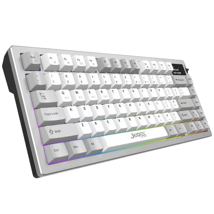 JEDEL WKL-88 Tri Mode Hot Swap, Linear Pink Switch Mechanical Keyboard