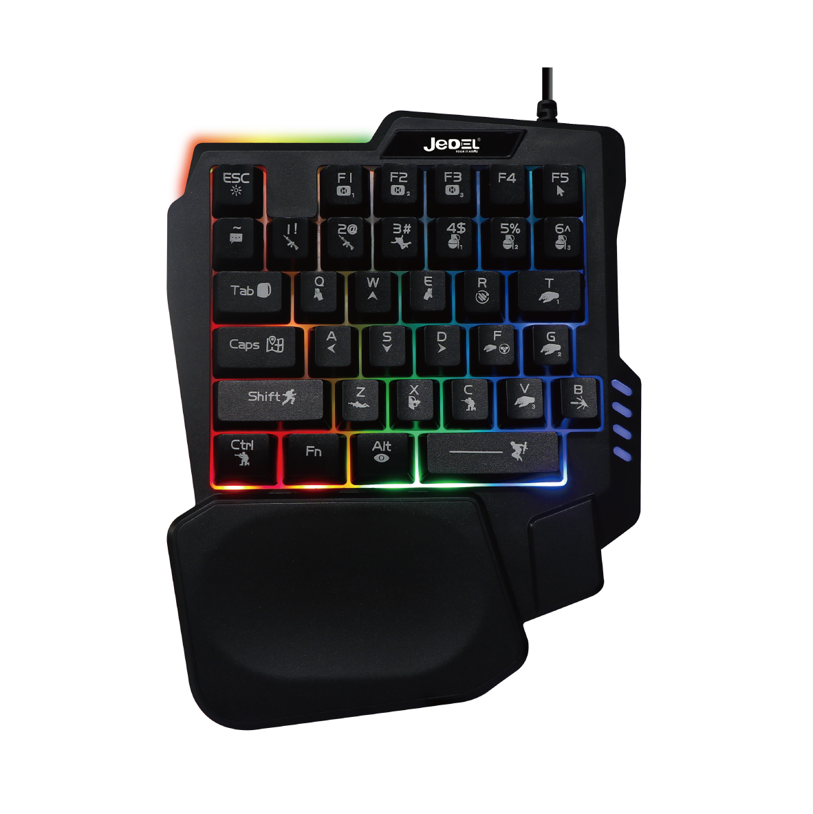 JEDEL K601 One-Hand Gaming Keyboard