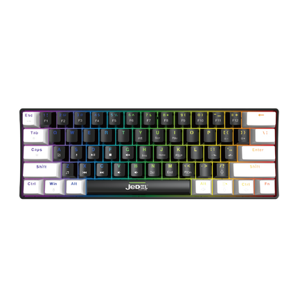 JEDEL-KL69 61 Keys Wired Mechanical Keyboard Blue Switches