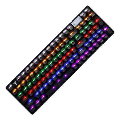 JEDEL KL-139B Transparent Mechanical Keyboard White Switch Wired