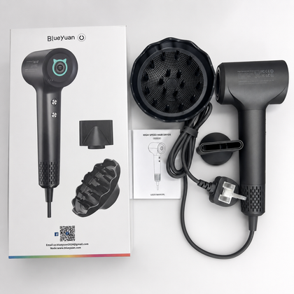 BlueYuan Imported Hair Dryer Hot & Cold Air 1500W