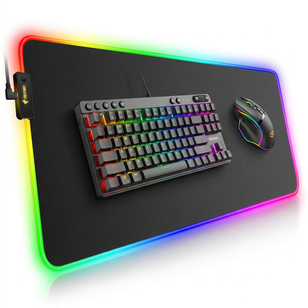 Universal RS-07 RGB Large Gaming Mousepad 31x12 Inches