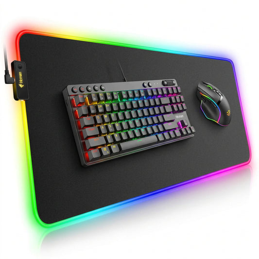 Universal RS-07 RGB Large Gaming Mousepad 31x12 Inches