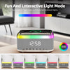 JEDEL 4-In-1 Speaker, Wireless Charger, Alarm Clock, Display Time and RGB Ambient Light