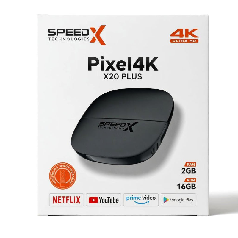 Speedx Pixel4k X20 Plus Android TV Box 2GB/16GB