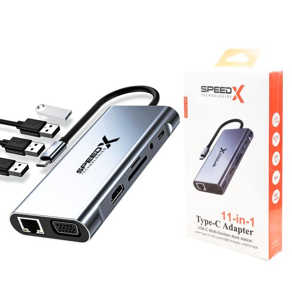Speed-X 11-In-1 Multi-port USB-C HUB SP-TC1101