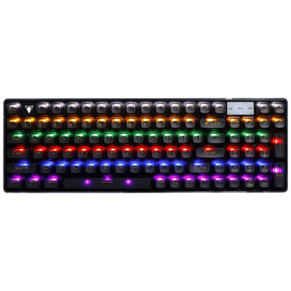 JEDEL KL-139B Transparent Mechanical Keyboard White Switch Wired