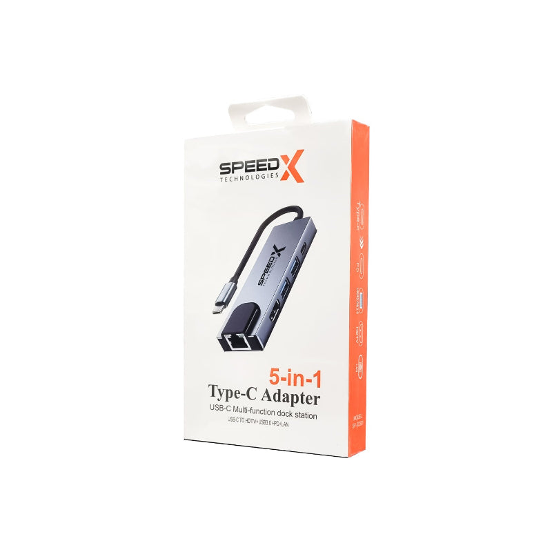 Speed-X 5-In-1 Multi-port USB-C HUB SP-TC501