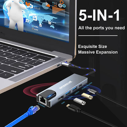 Speed-X 5-In-1 Multi-port USB-C HUB SP-TC501