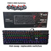 VSP VM01-R Mechanical Gaming Keyboard 104 Keys Hot-swap Red Switch (Wired)